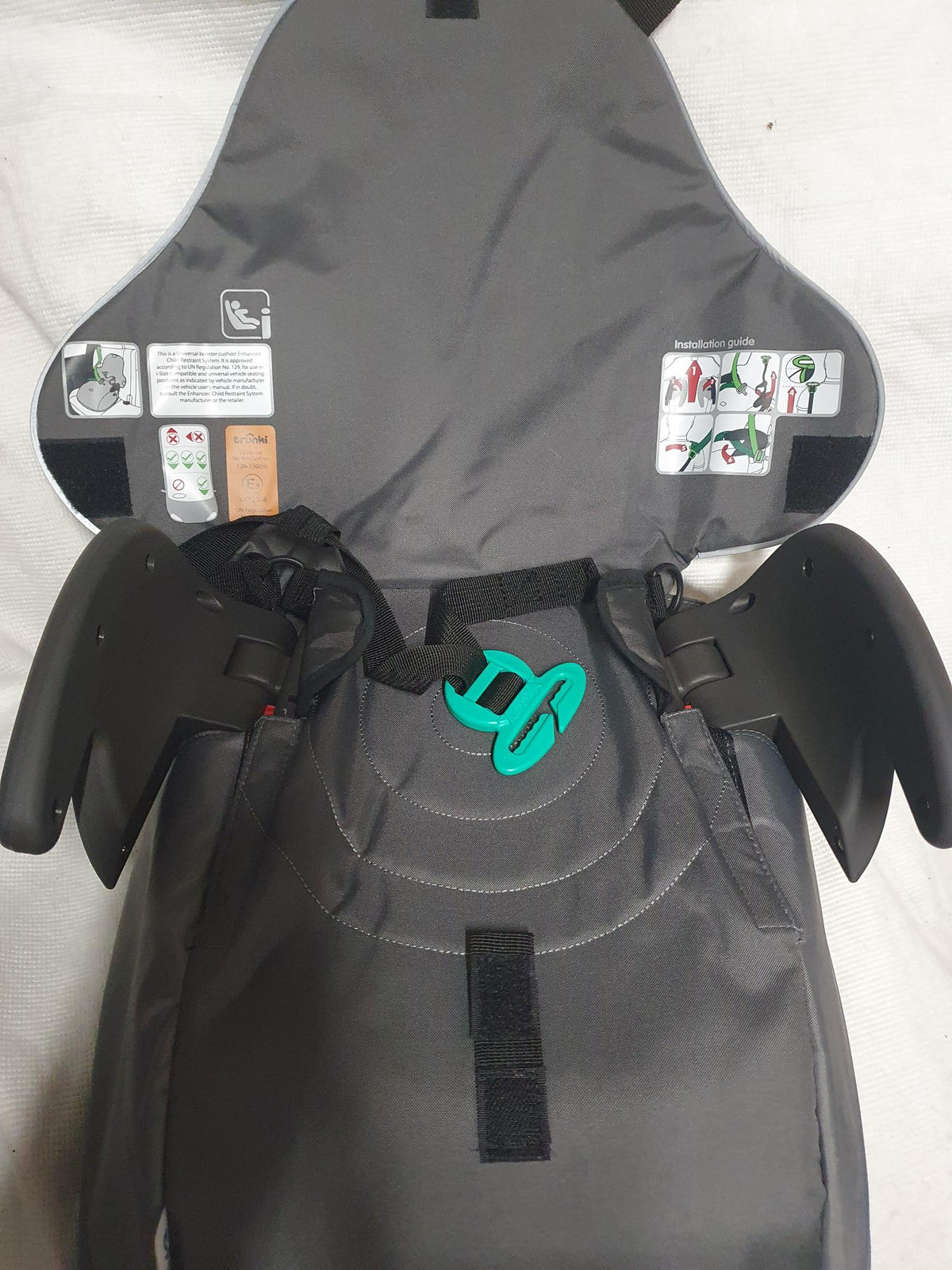 Trunki BoostApak Kids Backpack Car Seat – Graphite Grey